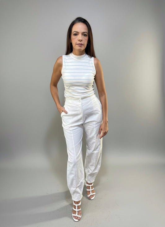 Regata Listrada Com Gola