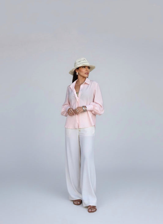 Camisa Manga Bufante em Viscolinho