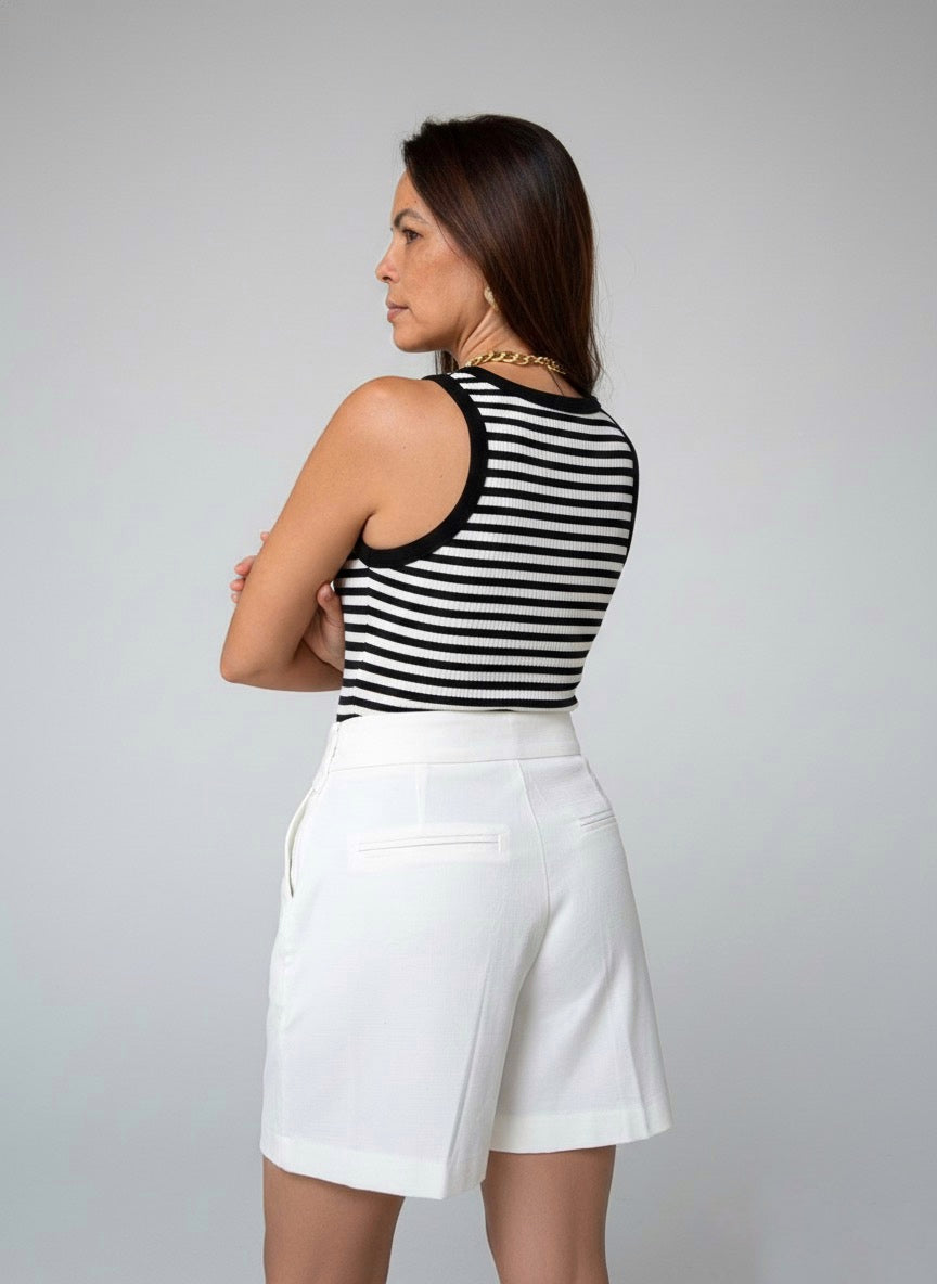 Short Alfaiataria Com Amarração