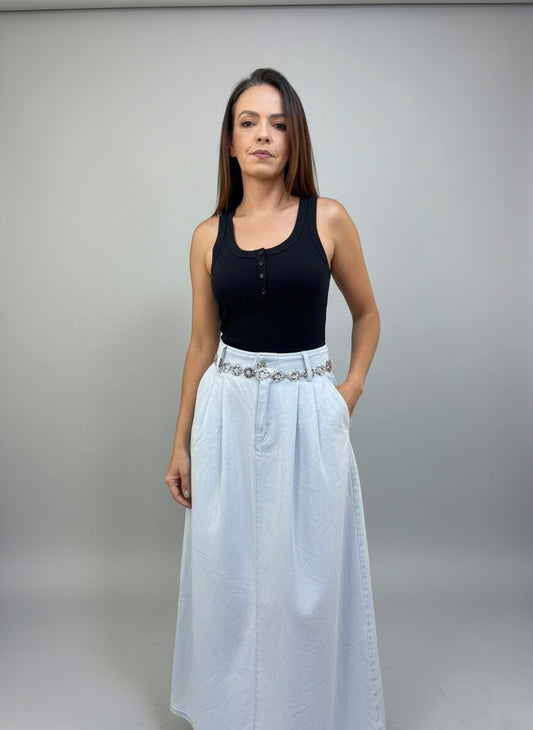 Blusa Canelada em Viscomalha