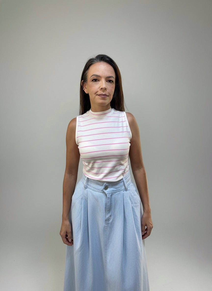 Regata Listrada Com Gola