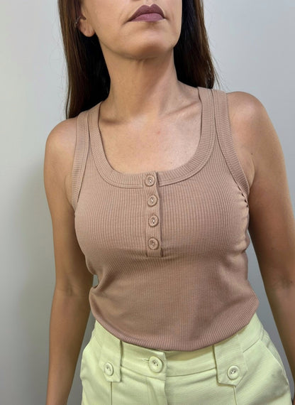 Blusa Canelada em Viscomalha