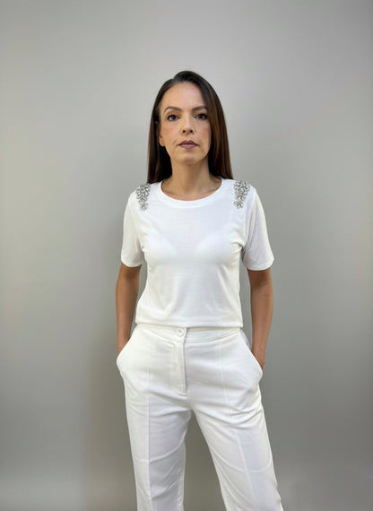 Camiseta Detalhe Pedraria